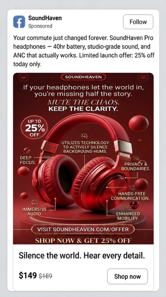 head phones ad